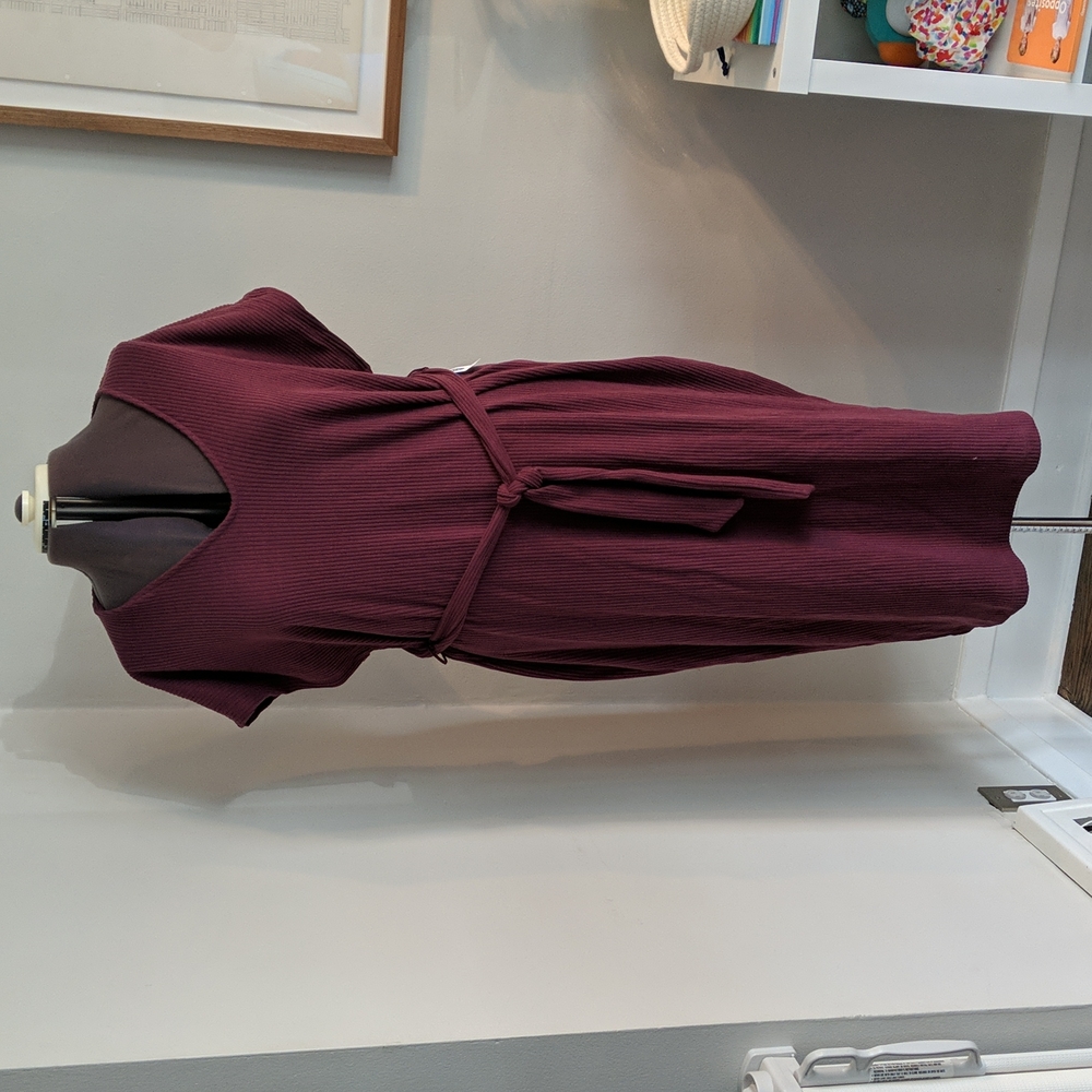 Burgundy Sweater Dress